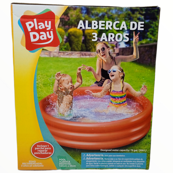 Alberca de pelotas  juguete para niños  3 Aros 165 X 35 Cm