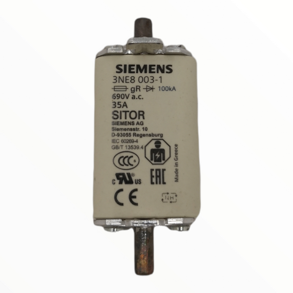 Fusible de inserción siemens 35A 690v