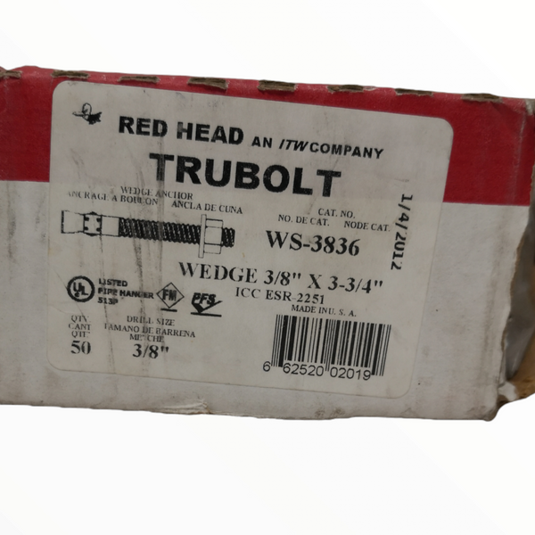 Anclaje De Cuña Para Concreto 5-1/2” Red Head Acero 10 Pza
