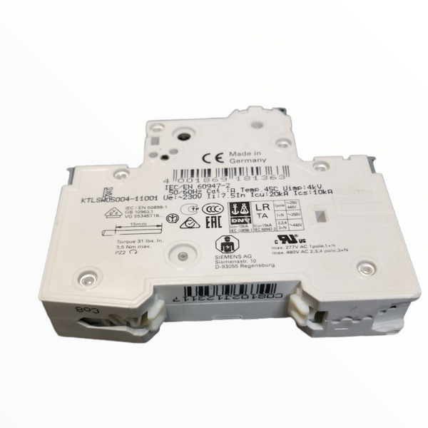 Interruptor termomagnetico SIEMENS 5SY4125-7 1P 25A 400V/230V