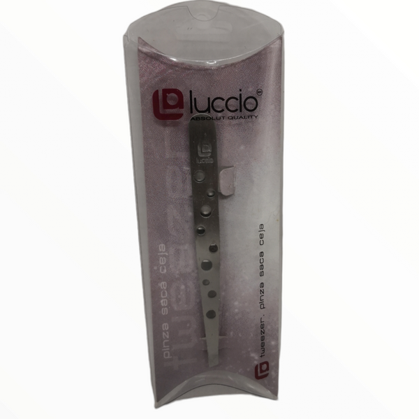 Pinzas saca cejas luccio metálicas Pack 2pzas