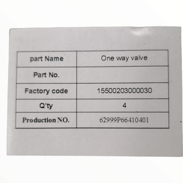 Válvula check para compresor de aire DXF-06V