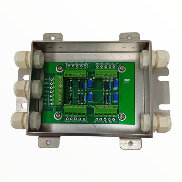 Caja de conexiones 4 salidas Acero Inox 19x14x5 cm