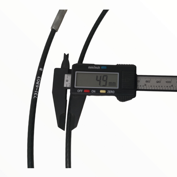 Cable de Acero Chicote 4m 4.9mm grueso con Tornillos