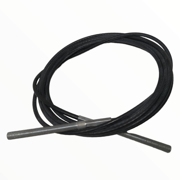 Cable de Acero Chicote 4m 4.9mm grueso con Tornillos