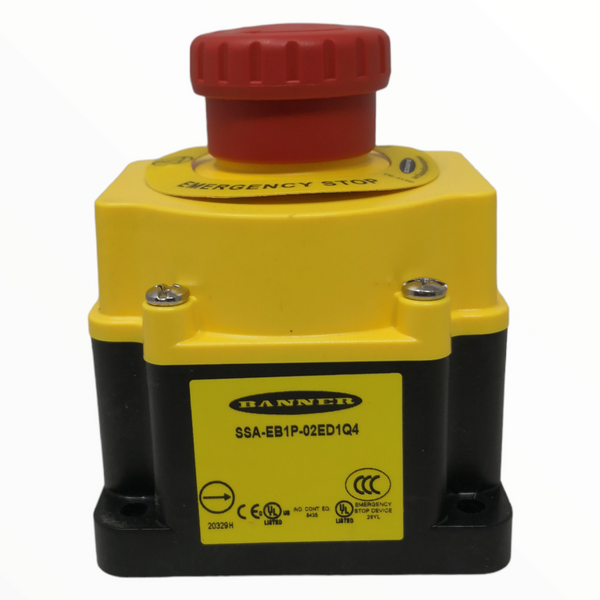 Botón interruptor Paro Emergencia Banner SSA-EB1P-02ED1Q4