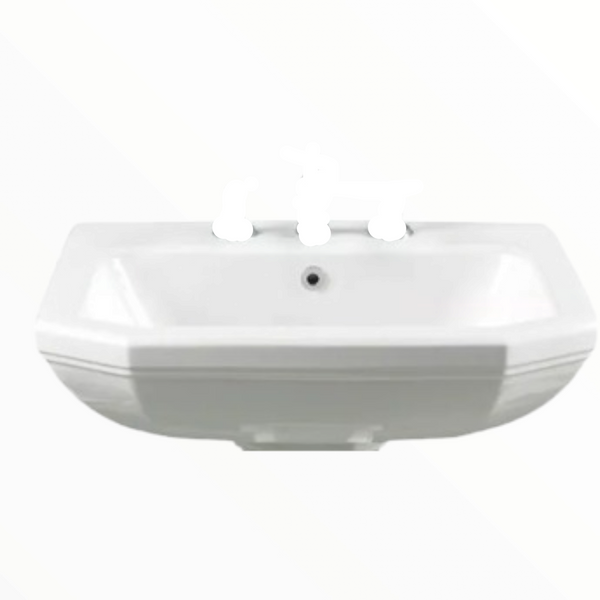Lavabo Cerámica Lavamanos Baño 62 x 47 cm