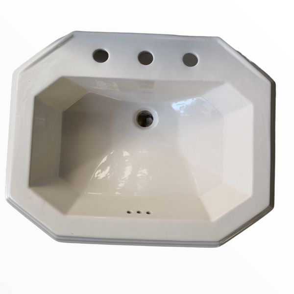 Lavabo Cerámica Lavamanos Baño 62 x 47 cm