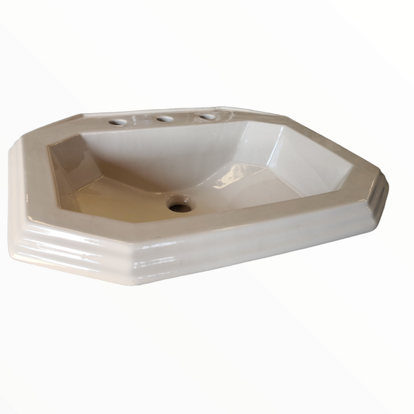 Lavabo Cerámica Lavamanos Baño 62 x 47 cm