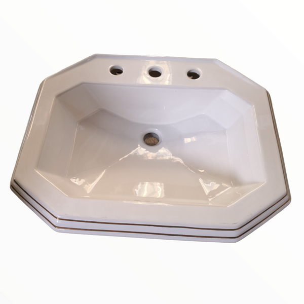 Lavabo Cerámica Lavamanos Baño 62 x 47 cm