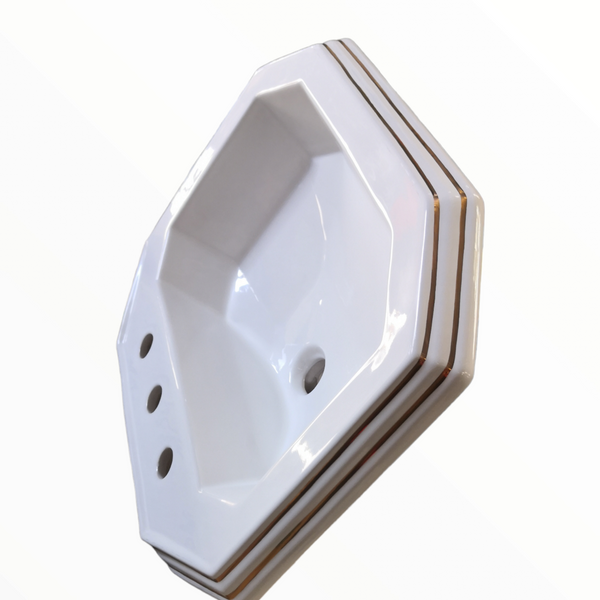 Lavabo Cerámica Lavamanos Baño 62 x 47 cm
