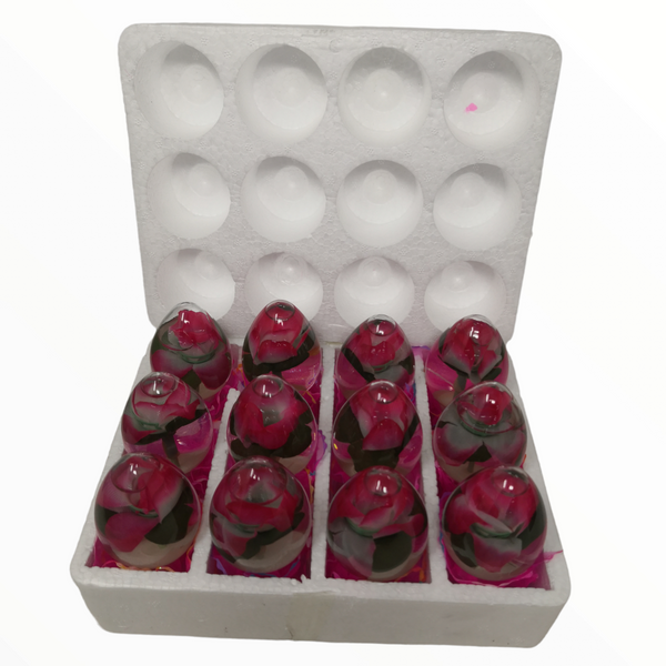 Caja Rosas Encapsuladas Agua Led 288 pz San Valentin Mayoreo