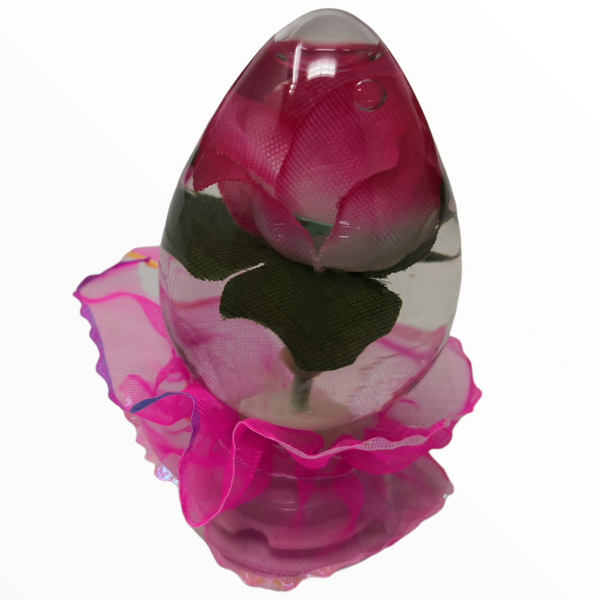 Caja Rosas Encapsuladas Agua Led 288 pz San Valentin Mayoreo