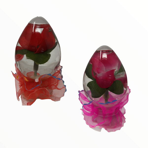 Caja Rosas Encapsuladas Agua Led 288 pz San Valentin Mayoreo