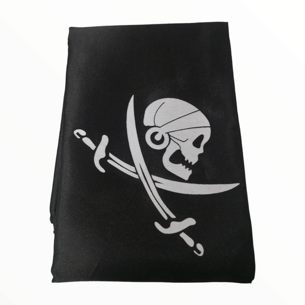Pañuelo Paliacate de calavera Disfraz Pirata Infantil pack 2pz