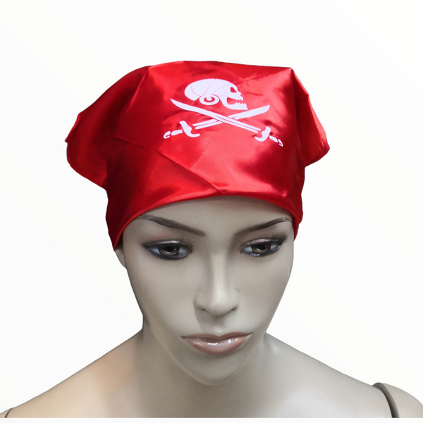 Pañuelo Paliacate de calavera Disfraz Pirata Infantil pack 2pz