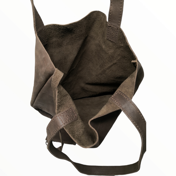 Bolsa De Piel Para Mujer Con Cosmetiquera Casita Xaman