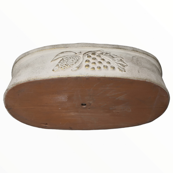 Maceta Artesanal de Barro Ovalada Decoración Rustico