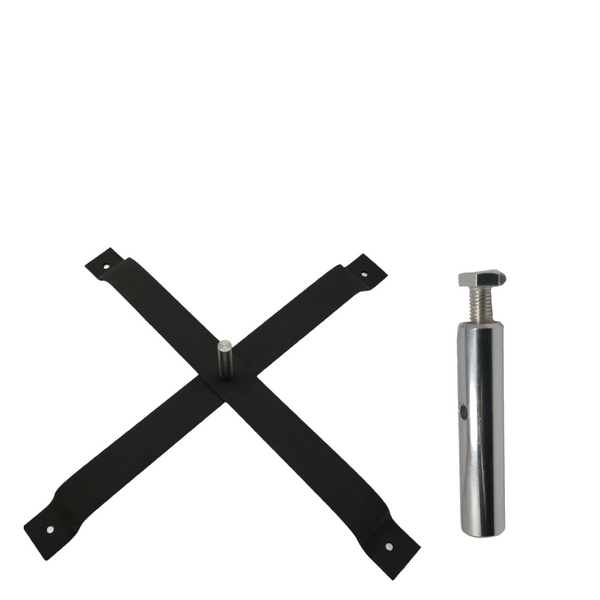 1 asta bandera 4.5 + cruceta simple + pivote + dona soporte