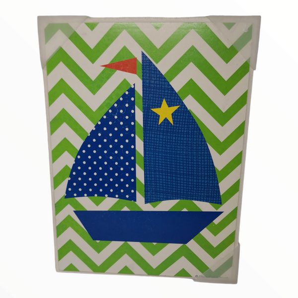 Cuadro Tablon Decorativo Marinero Habitación Niño bebe