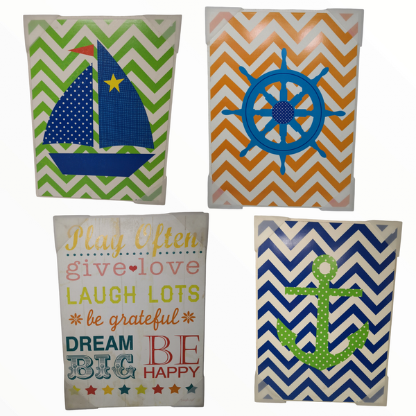 Cuadro Tablon Decorativo Marinero Habitación Niño bebe