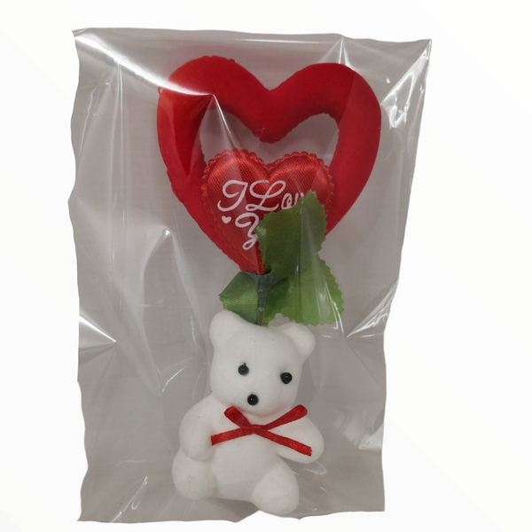 Caja Corazon Grande Oso Individual San Valentin