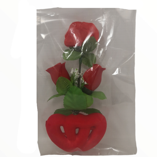 Caja flor corazones entralazados san valentin