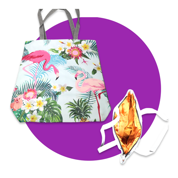 Bolsa De Playa Viaje Ecológica De Tela Estampado Animales