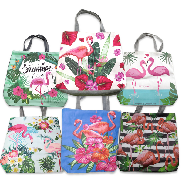 Bolsa De Playa Viaje Ecológica De Tela Estampado Animales