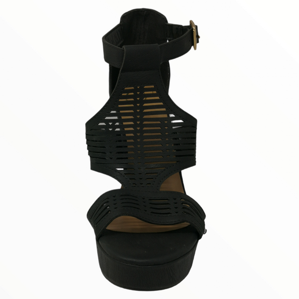 Zapatos tacones de salón punta de almendra cafés