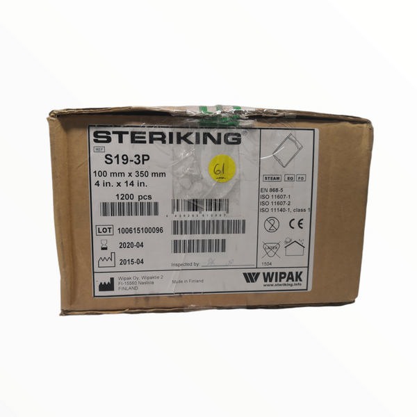 STERIKING S19-3P Bolsa termosello Esterilizar 10x35cm 1200pz