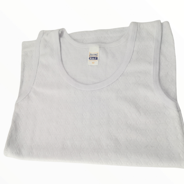 Camiseta ropa Interior sin manga blanca Niño Pack 3pz