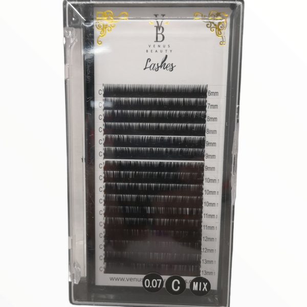 Pestañas postizas Kit Mixto 16pz Venus Beauty