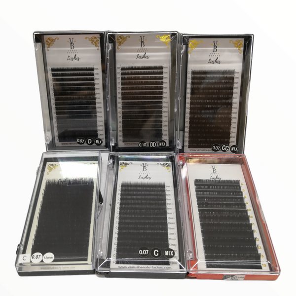 Pestañas postizas Kit Mixto 16pz Venus Beauty