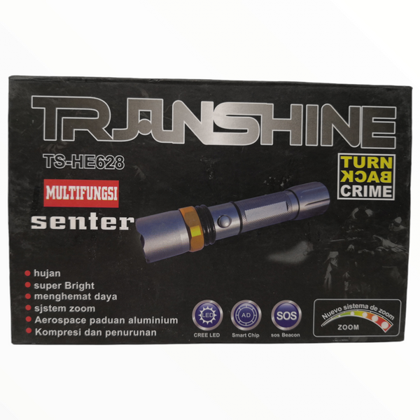 Linterna multifunción lampara Brillante recargable Transhine