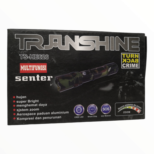 Linterna multifunción lampara Brillante recargable Transhine