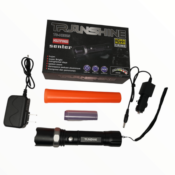 Linterna multifunción lampara Brillante recargable Transhine