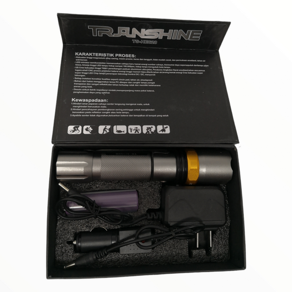 Linterna multifunción lampara Brillante recargable Transhine