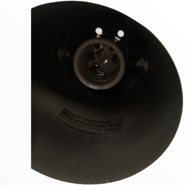 Juego 6 lámparas Metálicas Decoración 45 watts Sin Foco