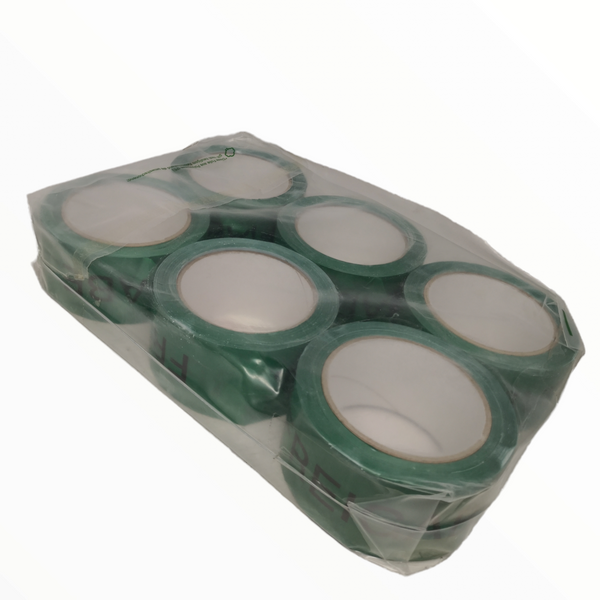 Cinta adhesiva 50mm x 60m verde pack 6pz