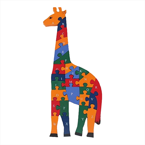 Rompecabezas Alfabeto-Numérico De Madera Animales y Vehículo