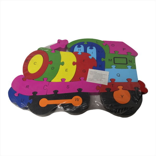 Rompecabezas Alfabeto-Numérico De Madera Animales y Vehículo