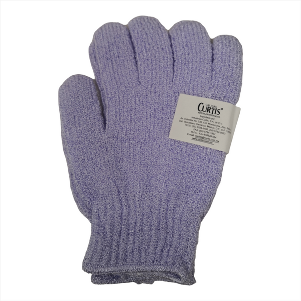 Par De Guantes Exfoliantes Para Bañar Marca Curtis Colores