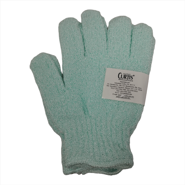 Par De Guantes Exfoliantes Para Bañar Marca Curtis Colores