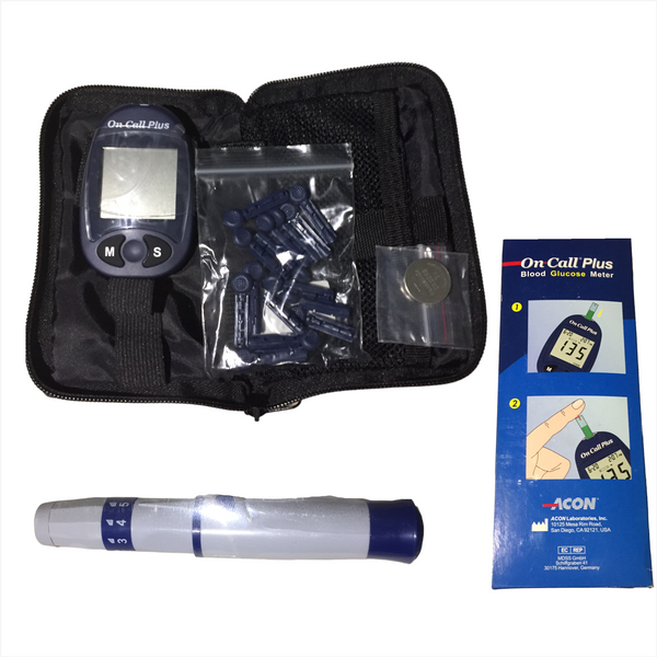 Analizador glucometro digital on call plus