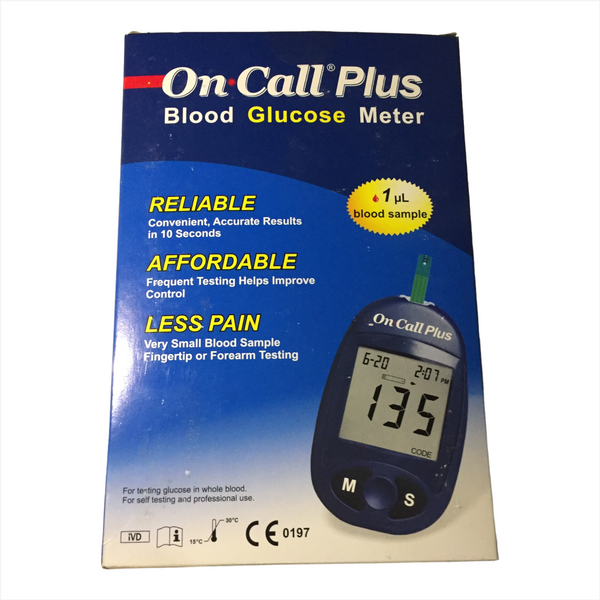 Analizador glucometro digital on call plus