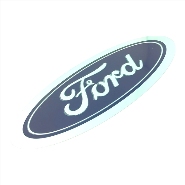 LOGOTIPO emblema ovalado automotriz PLACA marca FORD