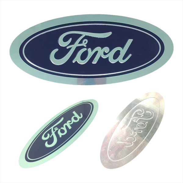 LOGOTIPO emblema ovalado automotriz PLACA marca FORD