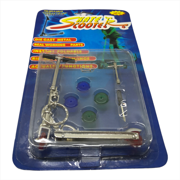 Patineta Para Dedos + Llavero Skate Scooter con accesorios Fingerboard