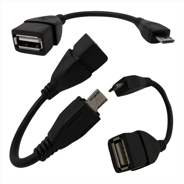 Adaptador OTG para entrada USB a micro USB